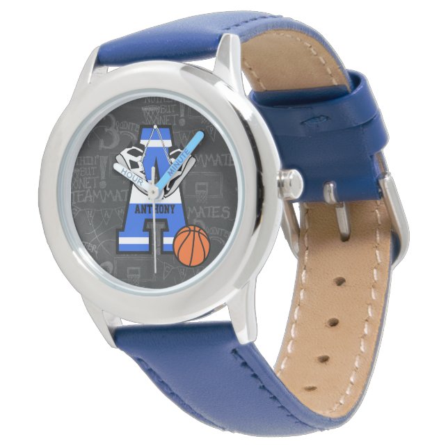Reloj De Pulsera Baloncesto inicial personalizado (Angular)