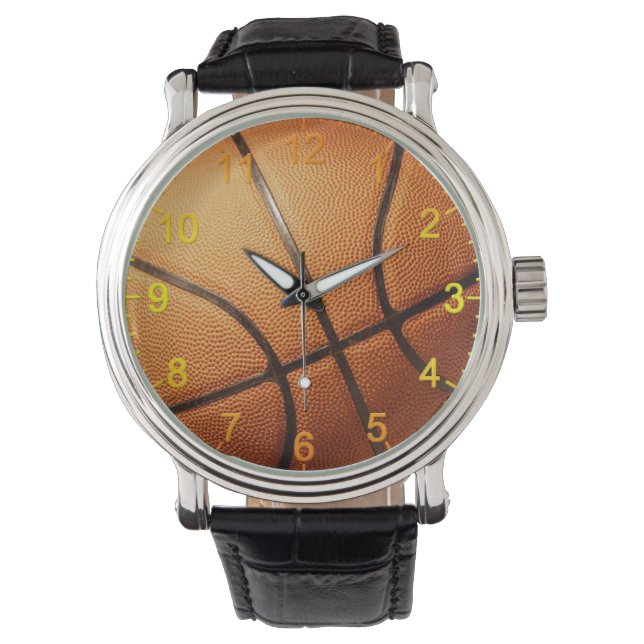 Reloj De Pulsera Baloncesto Naranja Big Pimply Mens Watch (Anverso)