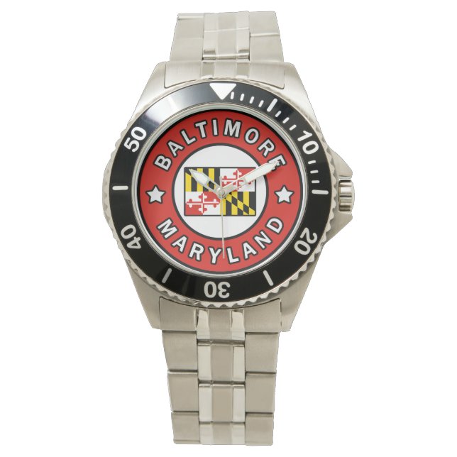 Reloj De Pulsera Baltimore Maryland (Anverso)