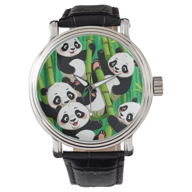 Reloj De Pulsera Bamboo Panda (Anverso)