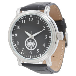 Reloj De Pulsera Bambú con raíz en círculo