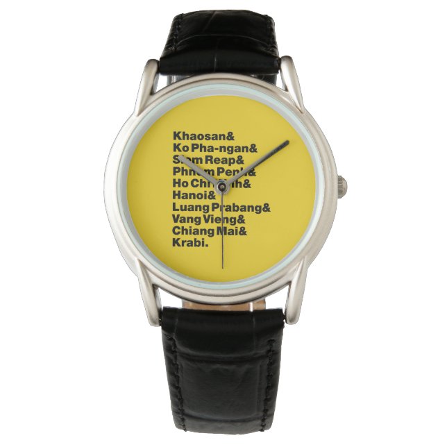 Reloj De Pulsera Banana Pancake Trail / Circuito (Anverso)