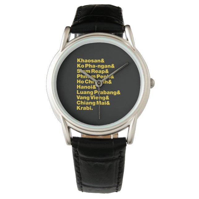 Reloj De Pulsera Banana Pancake Trail / Circuito (Anverso)