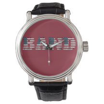 Band USA Flag Watch - Rojo