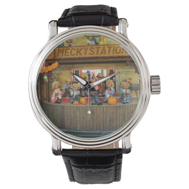 Reloj De Pulsera Banda Cowboy de Hedgehogs Musical (Anverso)