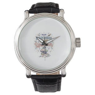 Reloj De Pulsera Banda de Música de Unicornios Unicornio Impresión 