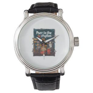 Reloj De Pulsera Banda Rockin' Cat