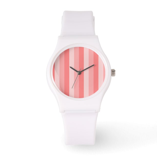 Reloj De Pulsera Bandas rosadas (Anverso)