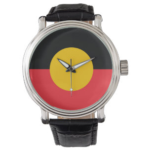 Reloj De Pulsera Bandera aborigen australiana