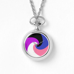 Reloj De Pulsera Bandera abstracta de orgullo genderfluid