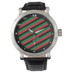 Reloj De Pulsera Bandera africana/hincha deportivo