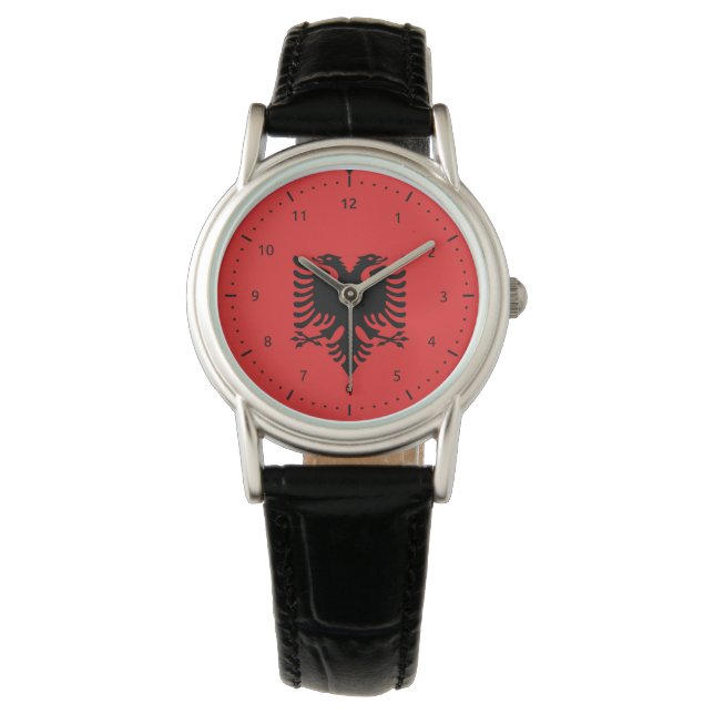 Reloj De Pulsera Bandera albanesa Watch (Anverso)