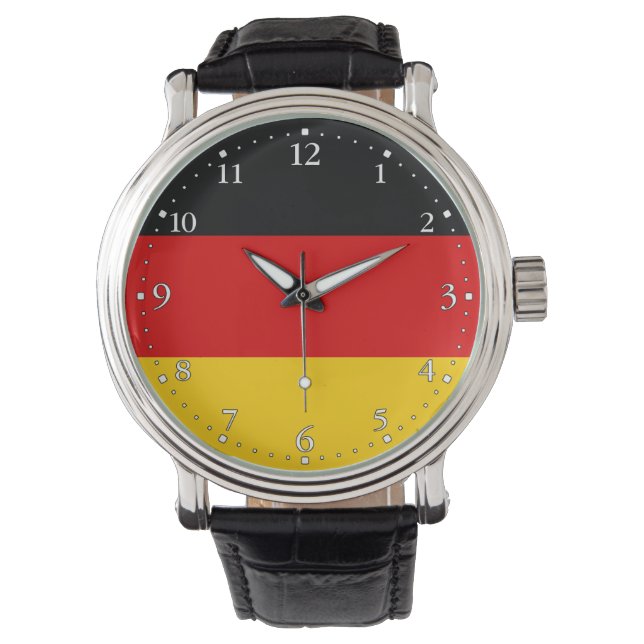 Reloj De Pulsera Bandera alemana (Anverso)