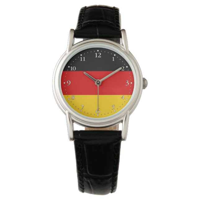 Reloj De Pulsera Bandera alemana (Anverso)