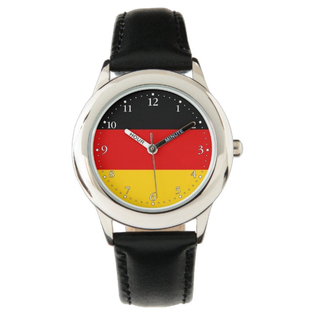 Reloj De Pulsera Bandera alemana (Anverso)