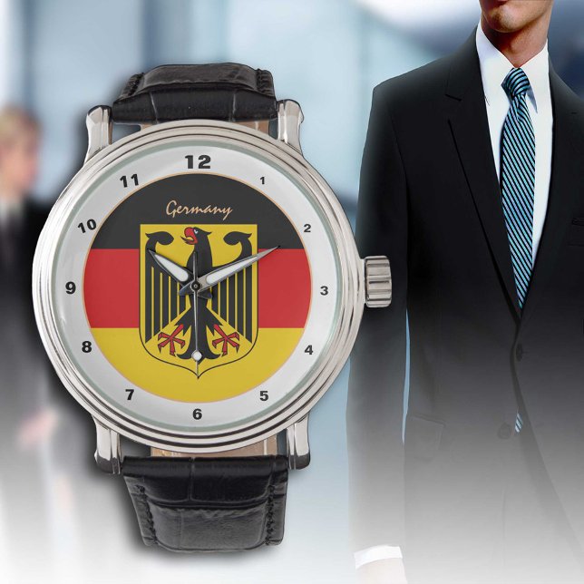 Reloj De Pulsera Bandera alemana, Águila, diseño/moda alemán (Subido por el creador)
