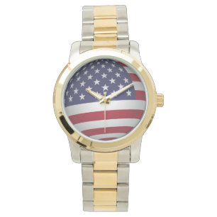 RELOJ DE PULSERA BANDERA AMERICANA