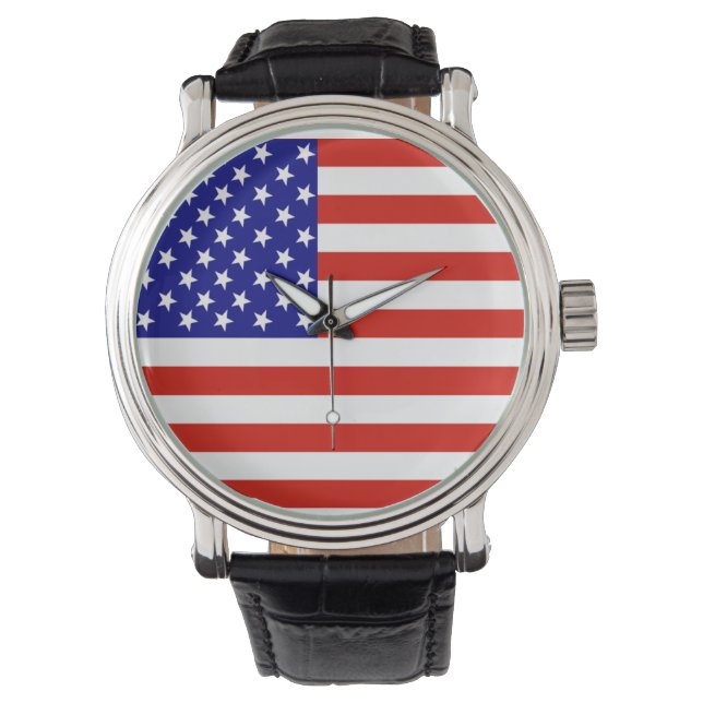 RELOJ DE PULSERA BANDERA AMERICANA (Anverso)