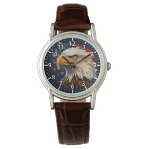 Reloj De Pulsera Bandera americana águila calva