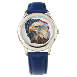 Reloj De Pulsera Bandera americana águila calva