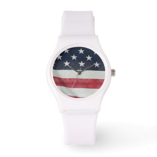 Reloj De Pulsera Bandera Americana en la Feria del Condado de Susse