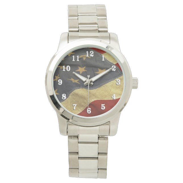 Reloj De Pulsera Bandera americana Old Glory (Anverso)