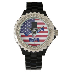 Reloj De Pulsera Bandera americana patriótica