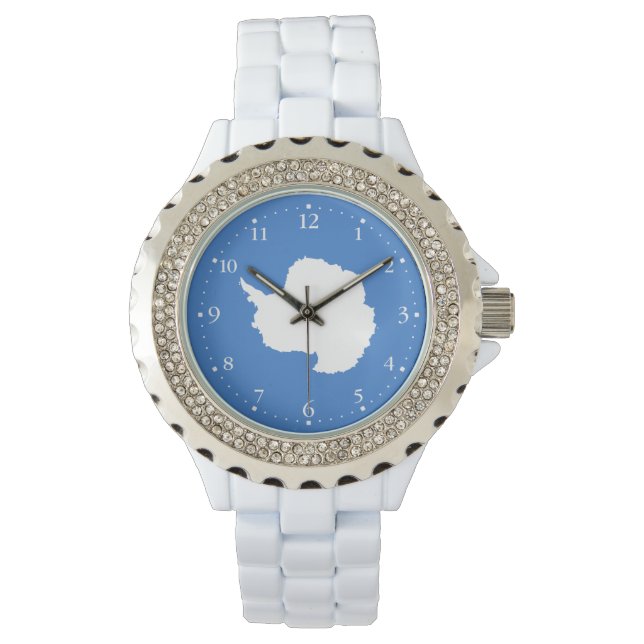 Reloj De Pulsera Bandera antártica patriótica (Anverso)