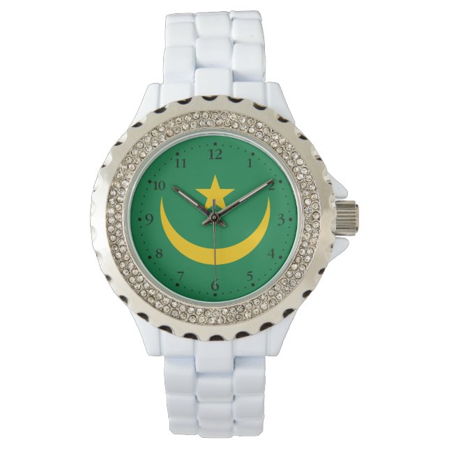 Reloj De Pulsera Bandera antigua de Mauritania (Anverso)