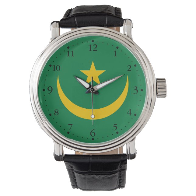 Reloj De Pulsera Bandera antigua de Mauritania (Anverso)