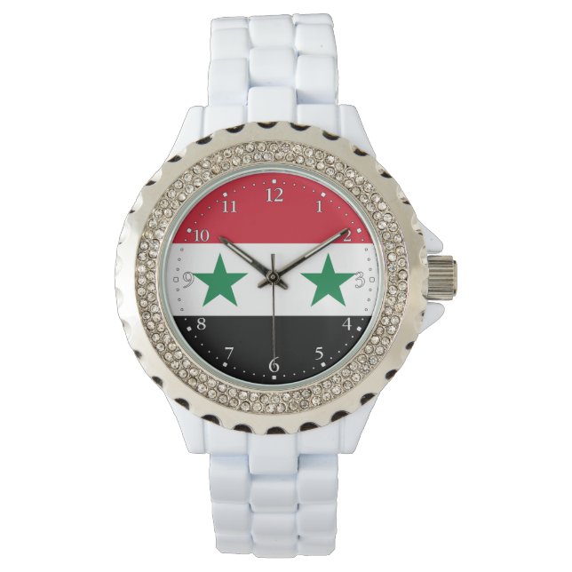 Reloj De Pulsera Bandera antigua de Siria (Anverso)