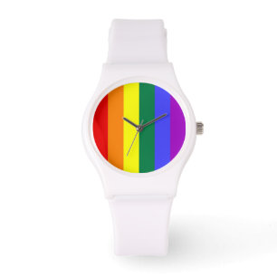 Reloj De Pulsera Bandera arcoiris del orgullo gay