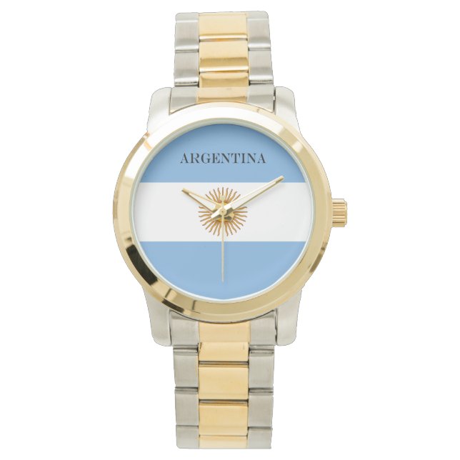 Reloj De Pulsera Bandera argentina Bandera De Argentina (Anverso)