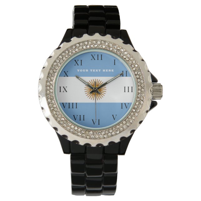 Reloj De Pulsera Bandera argentina Buenos Aires argentina (Anverso)