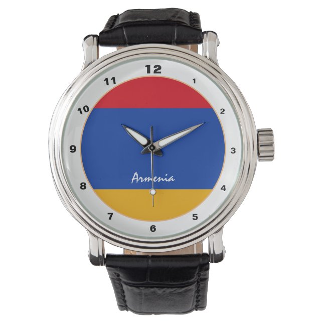 Reloj De Pulsera Bandera armenia y diseño de moda y moda de Armenia (Anverso)