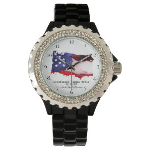 Reloj De Pulsera Bandera azul Military Veteran Red White los