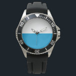 Reloj De Pulsera Bandera bávara<br><div class="desc">Este diseño cuenta con la bandera de Baviera, un estado sin salida al mar de Alemania, que ocupa la esquina sureste. Baviera es el estado alemán más grande por área terrestre. Las principales ciudades de Baviera son Múnich (su capital y ciudad más grande), Nuremberg, Augsburgo, Regensburg, Würzburg, Ingolstadt, Fürth y...</div>