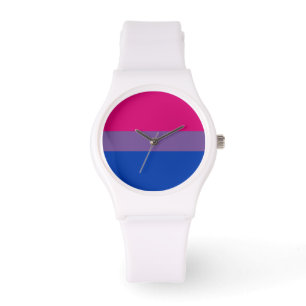 RELOJ DE PULSERA BANDERA BISEXUAL DEL ORGULLO