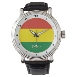 Reloj De Pulsera Bandera boliviana y diseño moderno