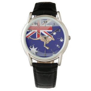 Reloj De Pulsera Bandera brillante australiana