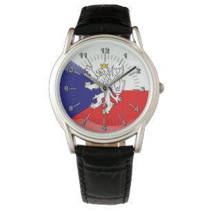 Reloj De Pulsera Bandera brillante de la República Checa