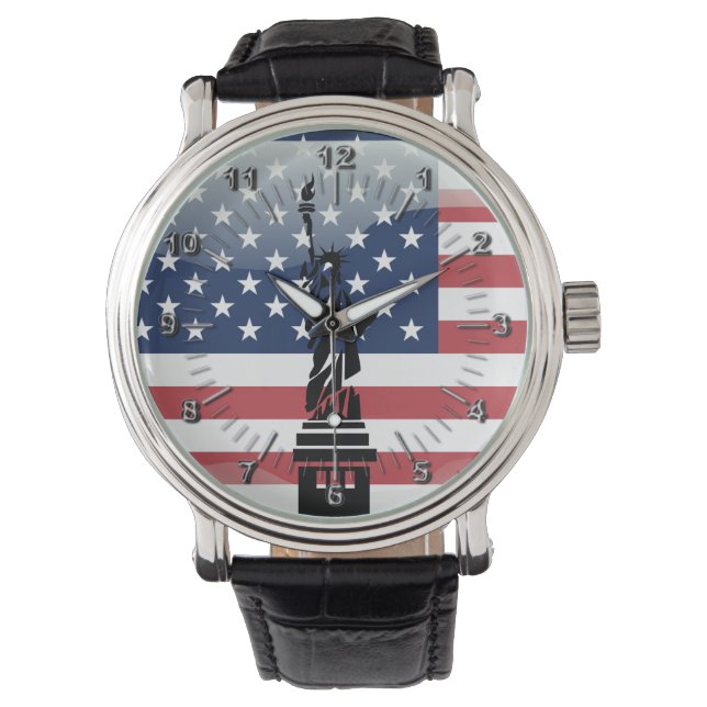 Reloj De Pulsera Bandera brillante de los Estados Unidos de América (Anverso)