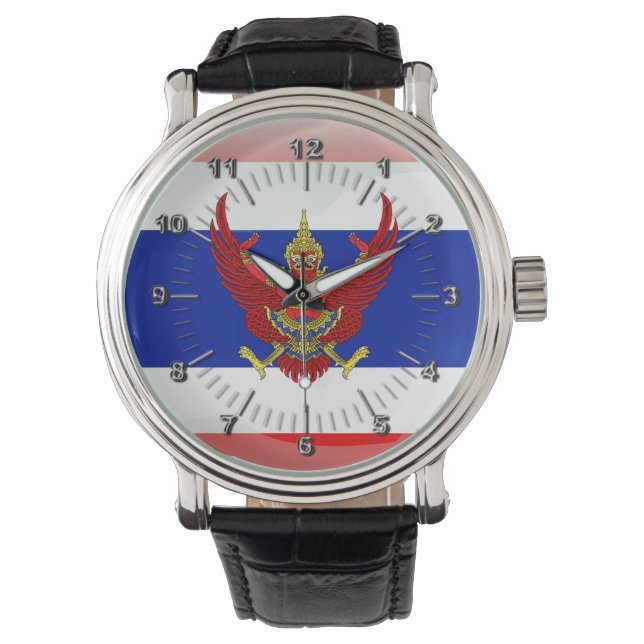 Reloj De Pulsera Bandera brillante de Tailandia (Anverso)
