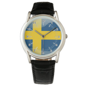 Reloj De Pulsera Bandera brillante sueca