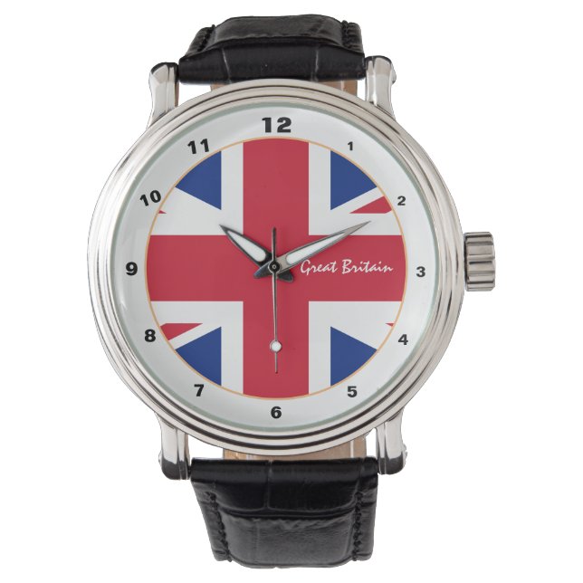 Reloj De Pulsera Bandera británica y moda británica (Anverso)