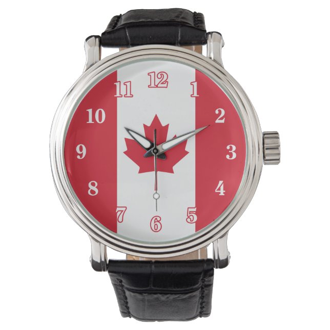 Reloj De Pulsera Bandera canadiense (Anverso)