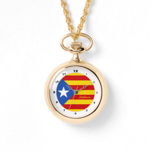 Reloj De Pulsera Bandera catalana y estelada La Senyera/reloj de di
