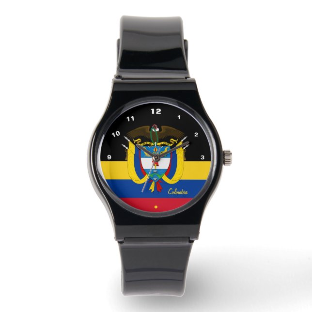 Reloj De Pulsera Bandera colombiana, Emblem, Colombia/deportes (Anverso)
