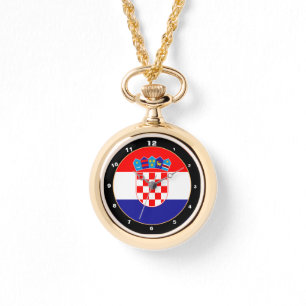 Reloj De Pulsera Bandera croata y diseño de moda croata