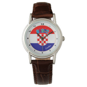 Reloj De Pulsera Bandera croata y diseño de moda croata